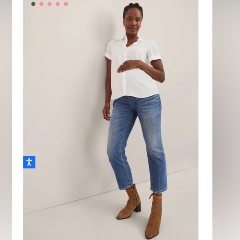 HATCH - Over the Bump Straight Maternity Jeans NWOT